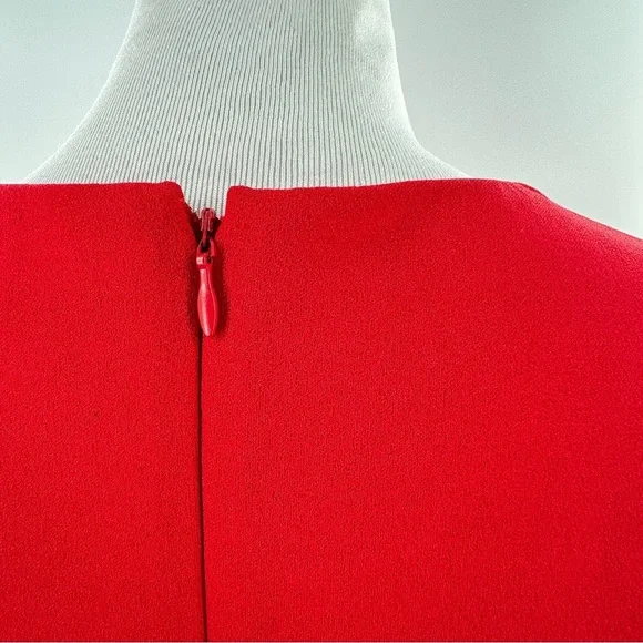 Calvin Klein midi pencil dress size 4 red bell sleeve corpcore bell sleeve